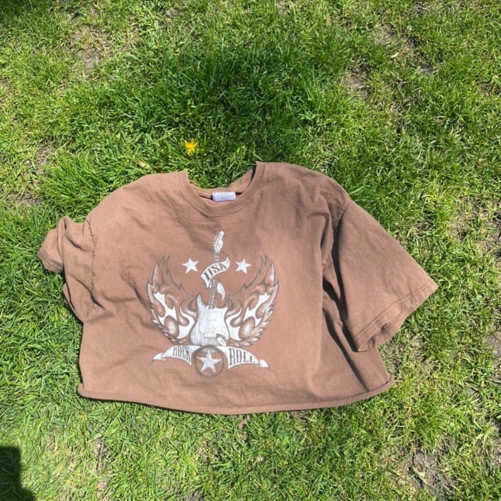 Vintage rock croptop